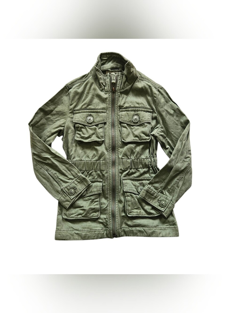 Oshkosh Girl's Size 4 Green Military Style Coat